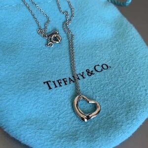 Tiffany & Co. Silver Open Heart Necklace
